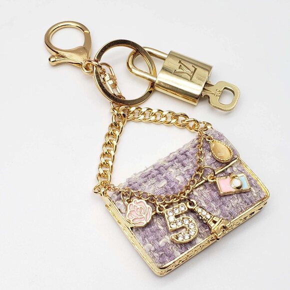 Authentic Louis Vuitton Lock & Key with unbranded Bagcharm, Keycharm, Keychain - Picture 6 of 9